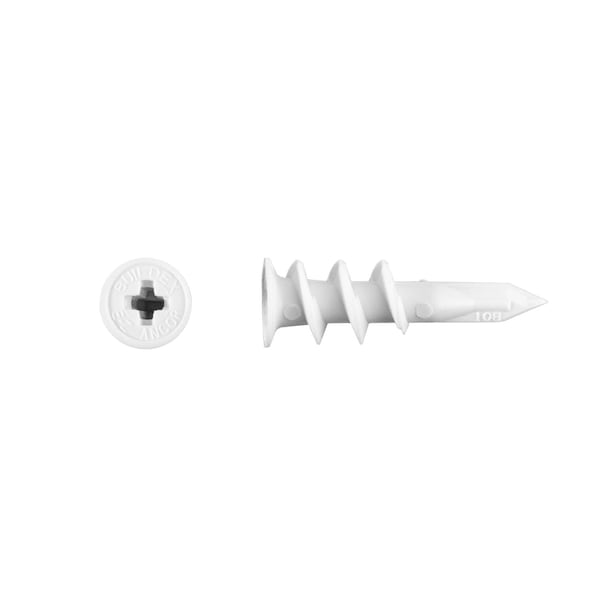 Itw Buildex Wall Anchor, 1 5/8 in L, Nylon, 50 lb Tension Strength, 100 PK 5035902 - main