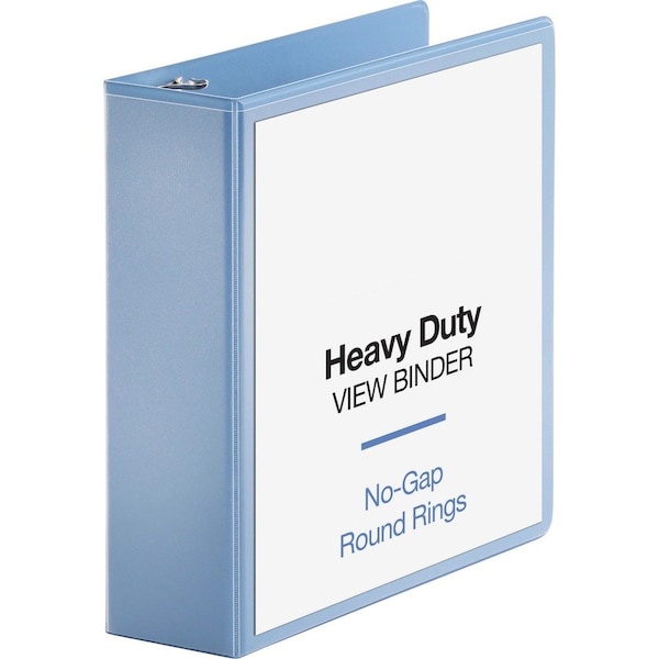Business Source Ring Binder, Light Blue, Clear Sleeve BSN19752 - main
