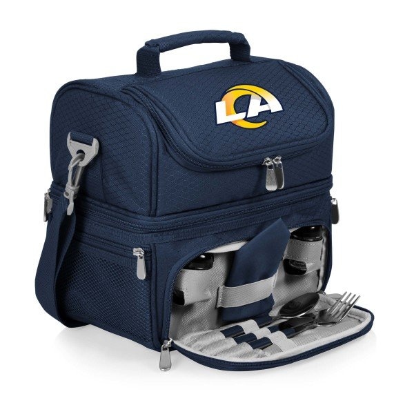 Picnic Time Family Of Brands NFL Los Angeles Rams - Pranzo Lunch Bag Cooler with Utensils 512-80-138-334-2 - main