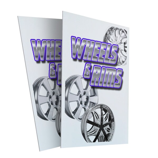 Signmission Wheels & Rims, Plastic Signs Only 24 Inch x 36 Inch, Corrugated Plastic, 2PK CSB-2436-2PACK-Wheels & Rims - main
