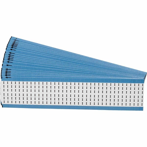 Brady Alphabetical Vinyl Cloth Upper Case Wire Marking Cards, Pack of 25 Cards, 25PK WM-I-PK - main