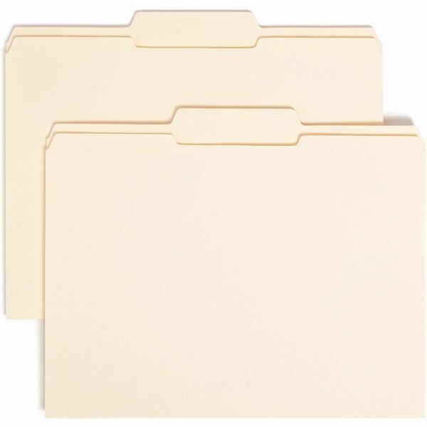 Smead File Folders, 1/3 Center Tab Cut, 2 Ply, Letter, Manila 0 10336 - main