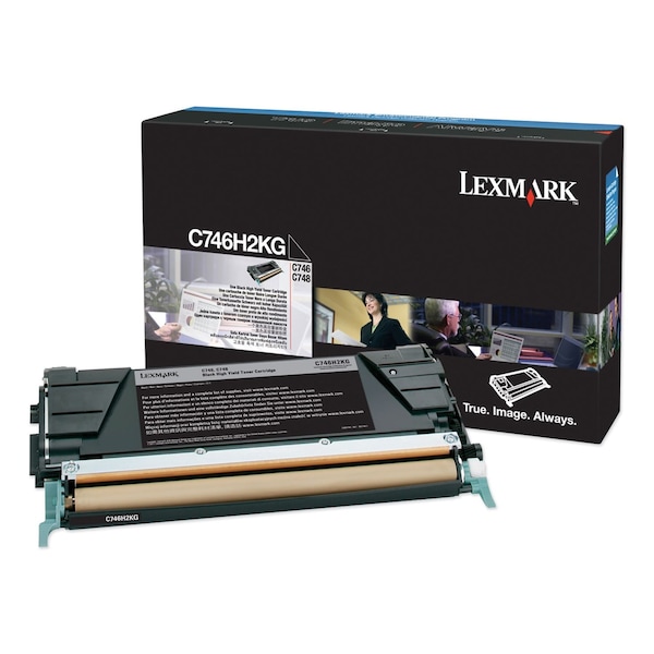 Lexmark High-Yield Toner, 12,000 Page-Yield, Black C746H2KG - main