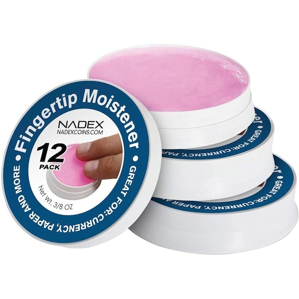 Nadex Coins Fingertip Moistener Pads, 12PK NCC1-1112 - main
