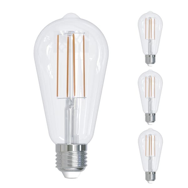 Bulbrite 40-Watt Equivalent Dimmable ST18 Vintage Edison LED Light Bulb with Medium (E26) Base, 2700K, 4PK 862693 - main