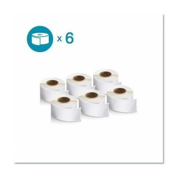 Dymo Dy Lw 1-1/8In X 3-1/2In Wht Adr 130Ct 6Pk (30251) 2050818 - main
