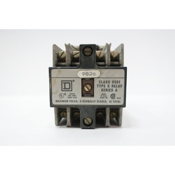 Square D CONTROL RELAY 120V-AC 8501XO80 - main