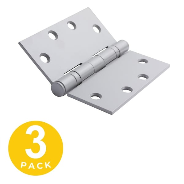 Global Door Controls 4.5 in Leaf W x 4.5 in Leaf H, Gray CP4545BB-USP-3 - main