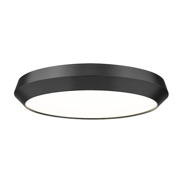 Z-Lite Quasars Matte Black 1 Light Flush Mount 7701F20-MB-LED - main