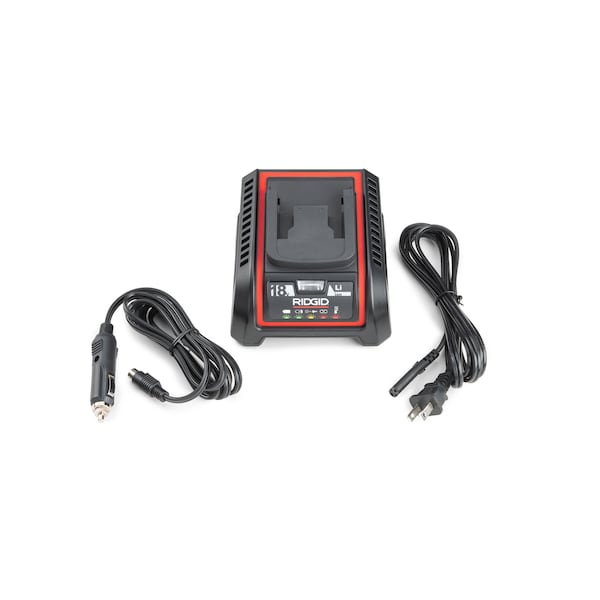 Ridgid Battery Charger, 100-240V AC, (1) 18V 64383 - main