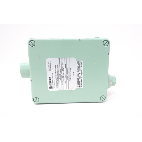 Barksdale PRESSURE SWITCH 5/8IN 1800PSI 480V-AC B2T-A12SS-FX - main