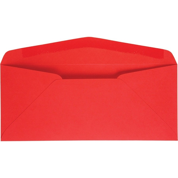 Quality Park Invitation Envelope, Red, Paper, PK25 QUA11134 - main