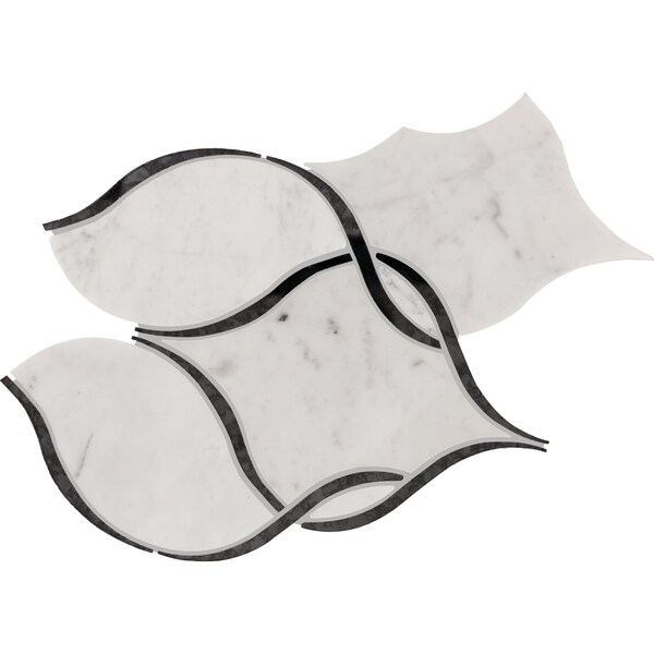 Daltile Lavaliere Natural Stone Intertwining Arabesque Mosaic, 7.90 Sqft per Carton, 10PK LV11IWNARBMS1L - main