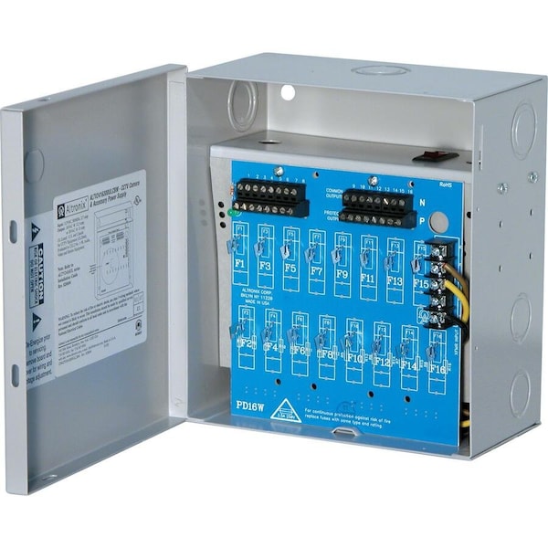 Altronix Power Supply 16PTC, Small Enclosure ALTV2416300UCBM - main
