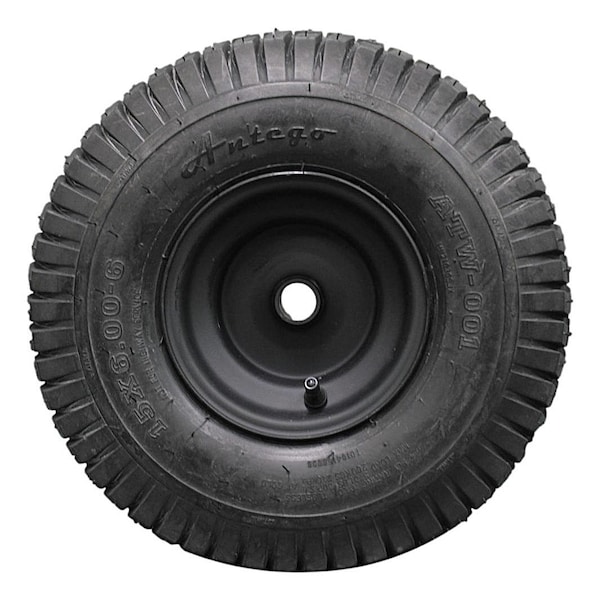 Antego 15 x 6-6 in Lawn Mower Tire, 4 Ply, Black A6451770100104156006 - main