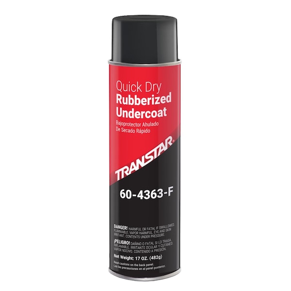 Transtar Autobody Technology Quick Dry Rubberized Undercoating, 20 oz, Can, Aerosol, Black 60-4363-F - main