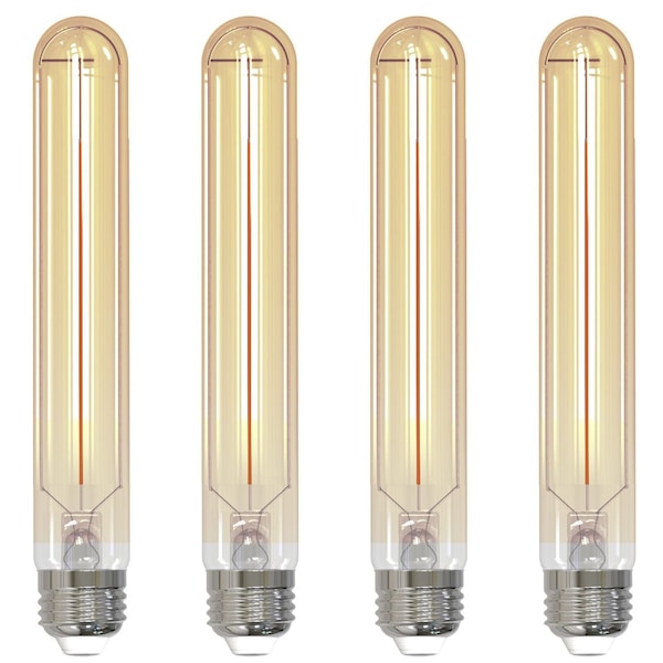Bulbrite LED Filament 5w Dimmable 7.5 Inch T9 Light Bulb (E26) Base - 2100K (Amber Light), 250 Lumens, 4PK 862770 - main