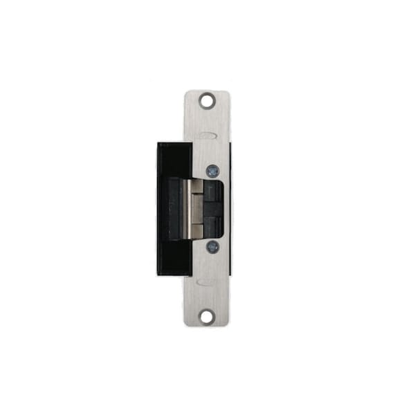 Rci Electric Strike, Low Profile, 5-7/8in Round Corner Faceplate, For 5/8in Projection Latches, 12-24 V L6505LMKM 32D - main