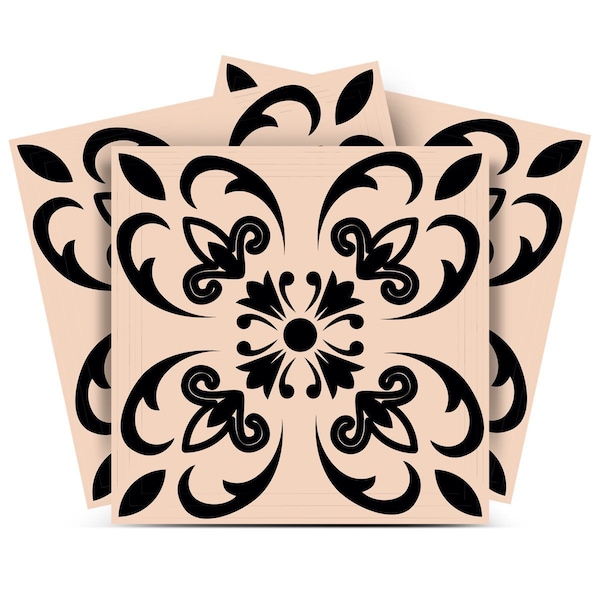 Homeroots 6" X 6" Mini Orchid Peel And Stick Removable Tiles 390740 - main