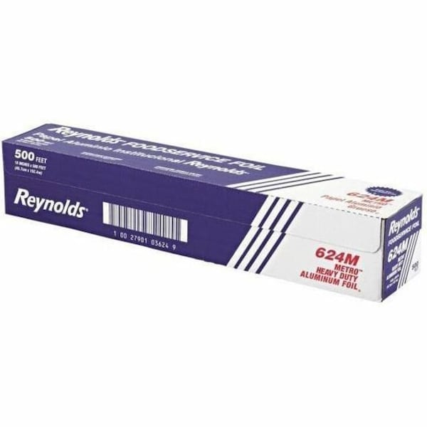 Reynolds METRO ALUMINUM FOIL ROLL, LIGHT GAUGE, 18in X 500 FT, SILVER 624M - main