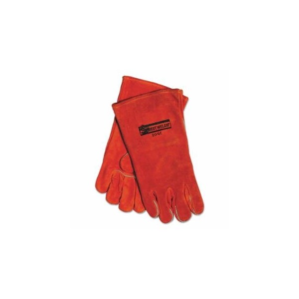 Best Welds Split Cowhide Welding Gloves, Split Cowhide, Large, Right Hand, Russet 902-20GC - main