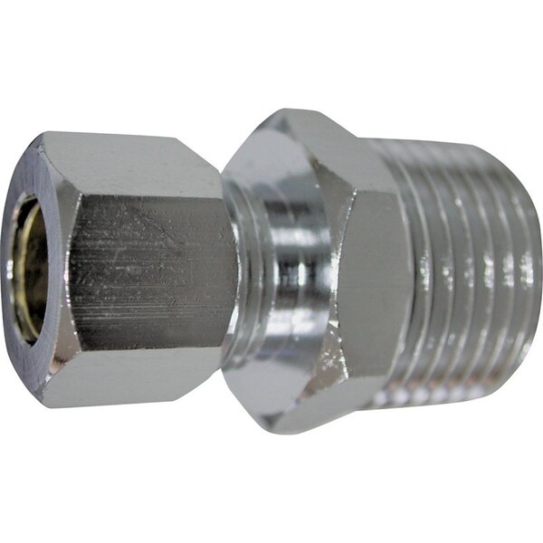 Prosource Exclusively Orgill Water Supply Connector, 12 x 38 in, MIP x Compression, Brass, Chrome PMB-260LFB - main