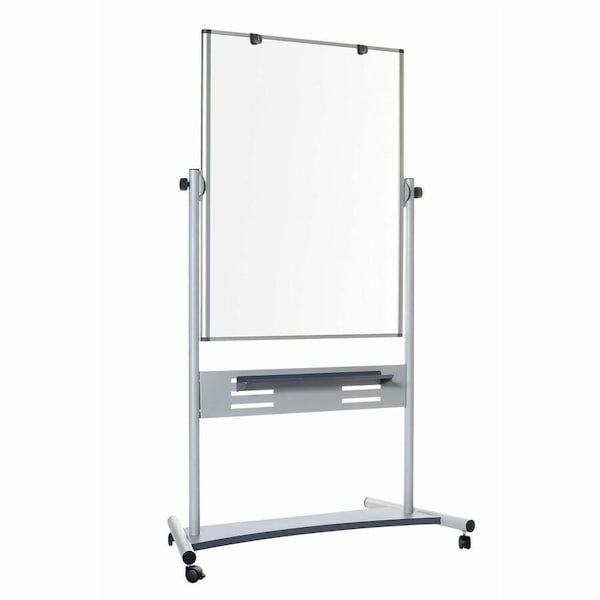 Mastervision Dry Erase Board, Steel, 80 in, 38 in, Aluminum Frame, White, Matte QR5203 - main
