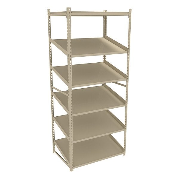 Tennsco Boltless Shelving Unit, 24"D x 36"W x 84"H, 5 Shelves, Carbon Steel ZT7-3624S-5 - main