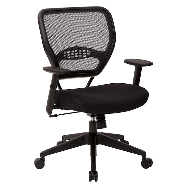 Space Seating 55 Series Professional Black AirGrid Back Managers Chair, Black 5500-3M - main