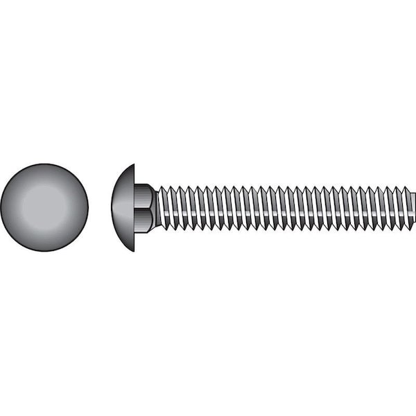 Hillman 5/16 in. X 1 in. L Zinc-Plated Steel Carriage Bolt, 100PK 240078 - main