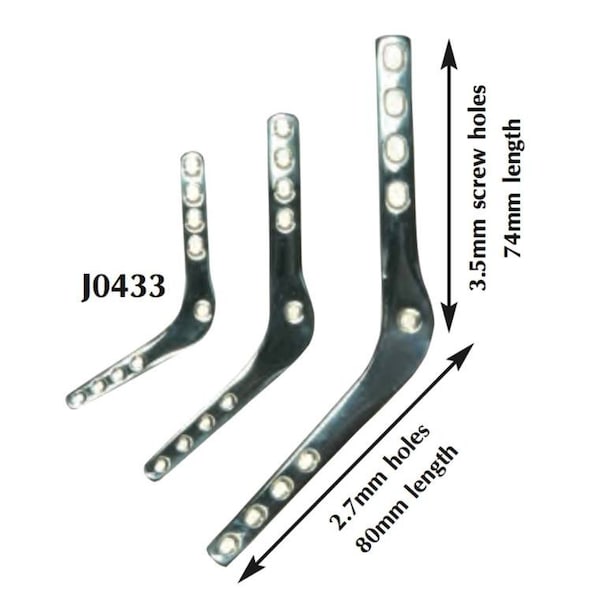Jorgensen Laboratories Pantarsal Arthrodesis Plate, right, 2.7 / 3.5mm XJOR433 - main