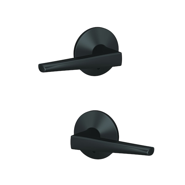 Schlage Residential Schlage Custom Eller Lever with Kinsler Rose Non Turning Double Dummy Pair Matte Black Finish FC172ELR622KIN - main
