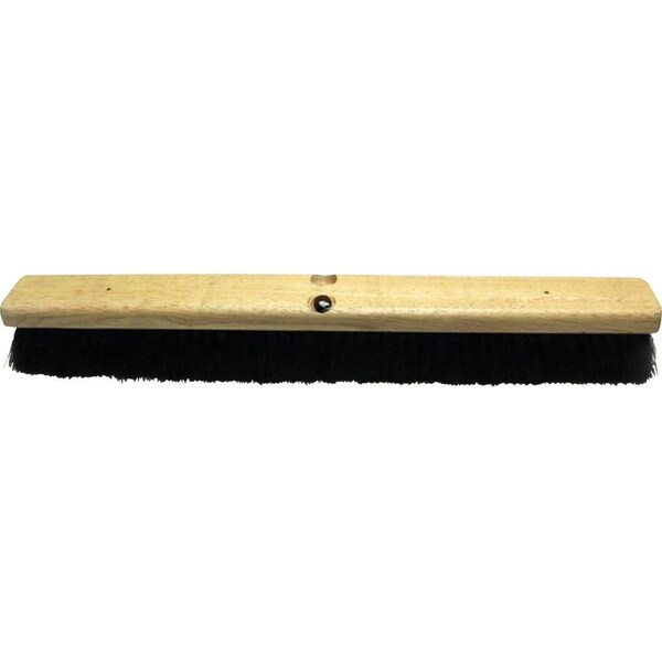 Genuine Joe Hardwood Block Broomhead - 24 Length - Tampico Fiber Bristles - 1 Each GJO99655 - main