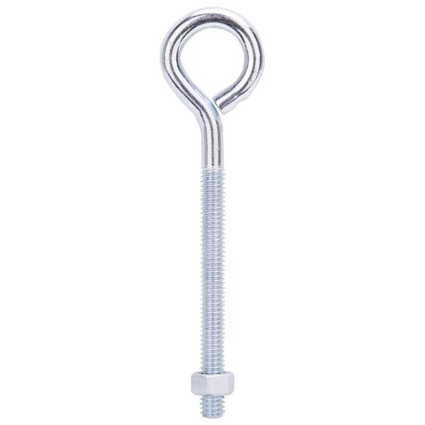 Prosource Eye Bolt, 7.8 mm Thread, Machine Thread, 3 in L Thread, 1-5/16 in Dia Eye, 222 lb Working Load, Steel LR279 - main