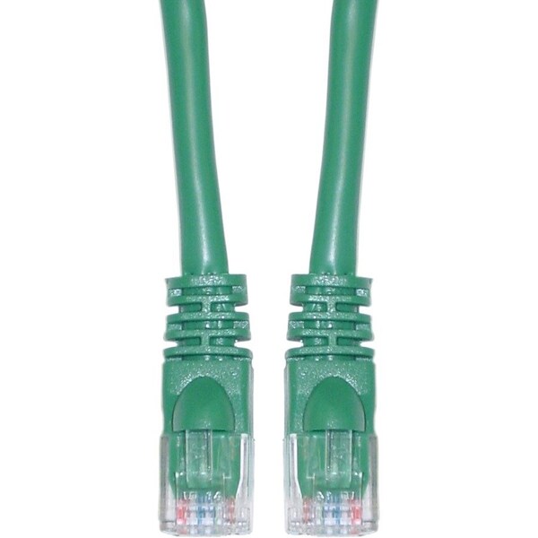 Cable Wholesale Cat6a Green Copper Ethernet Patch Cable, 10 Gigabit, Snagless/Molded Boot, POE Compliant, 500 13X6-051HD - main