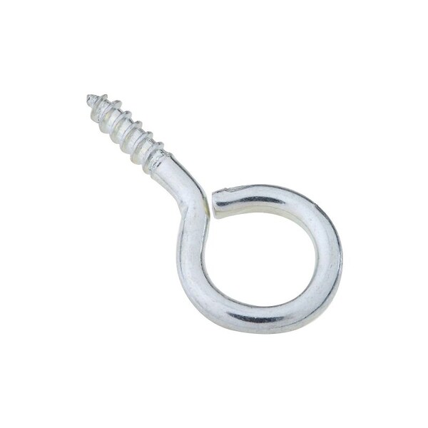 National Hardware Screw Eye, No 12, 0.44 in L Thread, 1.19 in OAL, 10 lb Working Load, Steel, Zinc N119-081 - main