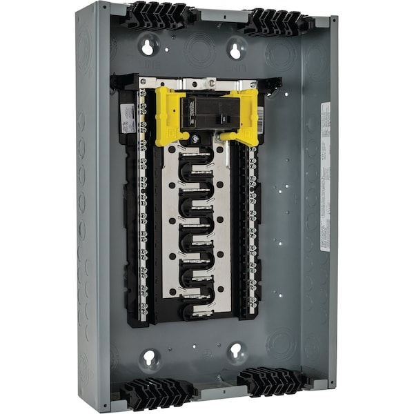 Square D Homeline Qwik-Grip 100A 40-Circuit 20-Space Indoor Main Breaker Plug-On Neutral Load Center HOM2040M100PQCVP - main