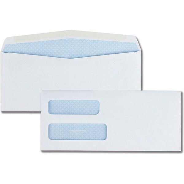 Quality Park Double Window Envelope, No. 10, 4-1/8x9-1/2in, 500PK 24550 - main