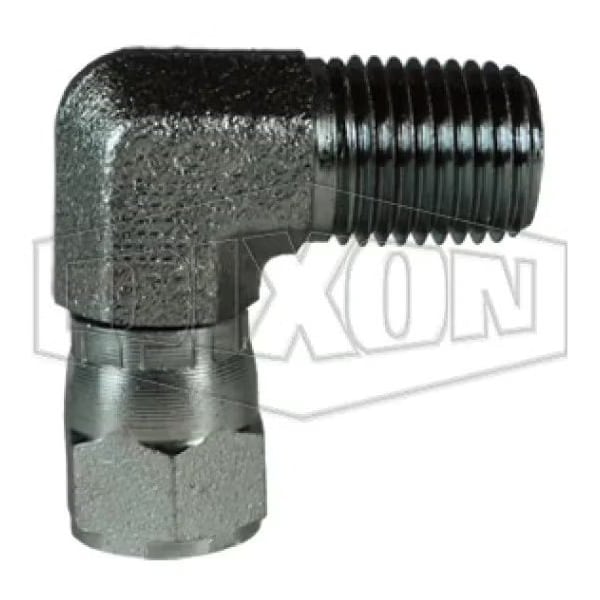 Dixon Hydraulic Elbow, 1-5/16-12 x 1-11-1/2 Nominal, 37Deg Female JIC Swivel x Male NPTF, Steel, Domestic 6501-16-16 - main