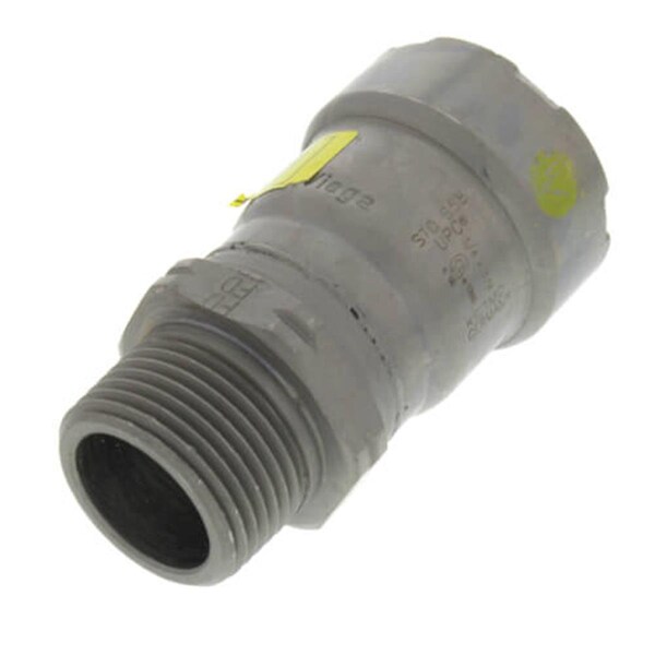 Escenografia 0.75 in. Steel Adapter MegaPressG, P X MPT Pipe Fitting, Black ES3452086 - main