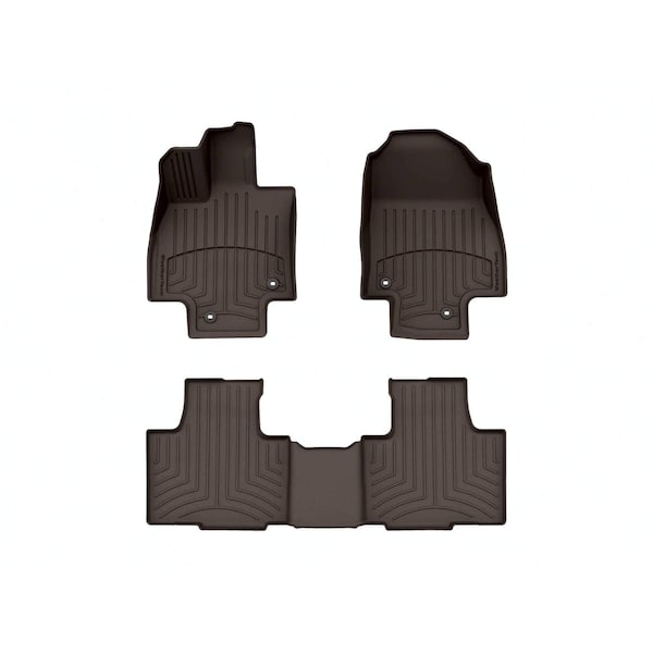 Weathertech Cocoa, Front and Rear FloorLiner HP 471827-1-2IM - main
