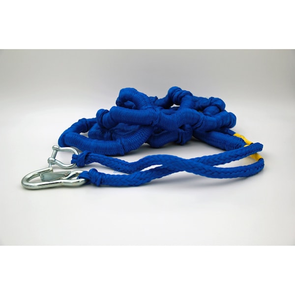 Greenfield Bungee Cord Stretches From 14 Foot Length Up to 50 Foot Length Royal Blue Polyester Rope Only AB4000-RB - main
