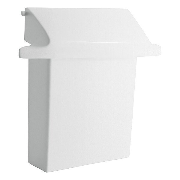 Rubbermaid Commercial Sanitry Napkn Rcptcl, 12-1/2In.x10-3/4In. FG614000WHT - main