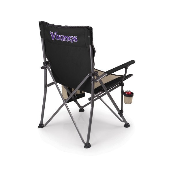 Picnic Time Family Of Brands NFL Minnesota Vikings - Big Bear XXL Camping Chair with Cooler 808-00-175-185-2 - main