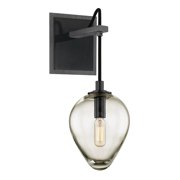 Troy Lighting Brixton 1 Light Wall Sconce 5.75 In. Graphite/Black Chrome B6201-GRA/BCR - main