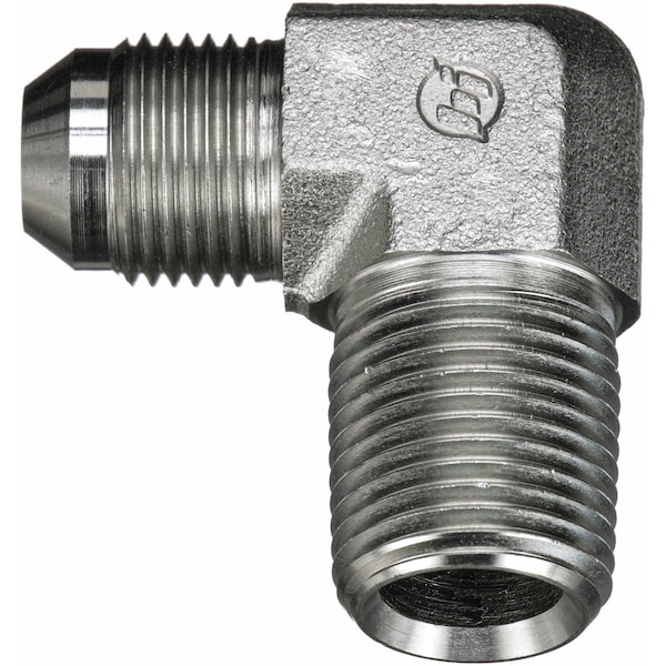 Gates MALE JIC 37 FLARE TO MALE PIPE NPTF - 90 SAE TO SAE G60499-2016 - main