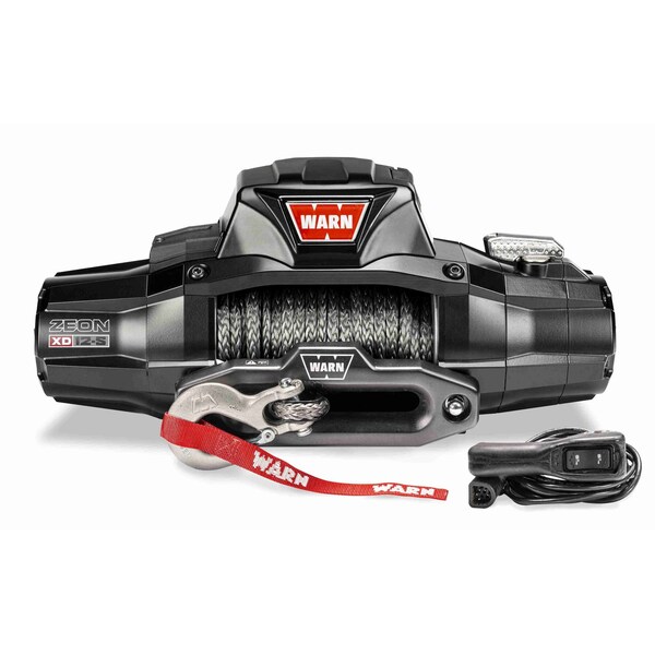 Warn Vehicle Mounted Recovery Winch 12 Volt Electric 12000 Lb Capacity Spydura Pro Synthetic Rope 110012 - main