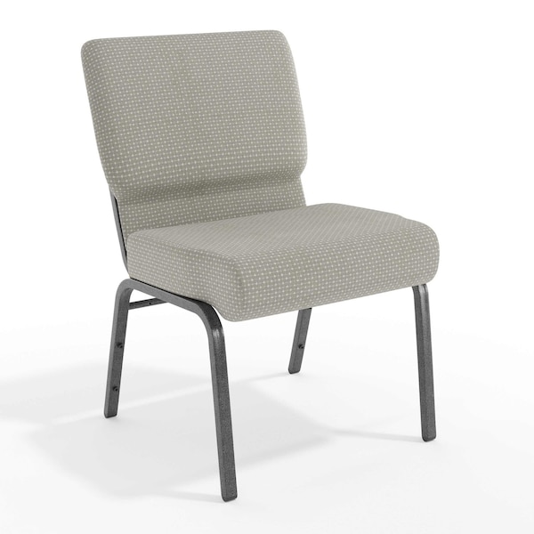 Flash Furniture Gray Dot Fabric Church Chair, PK4 4-FD-CH0221-4-SV-GYDOT-GG - main