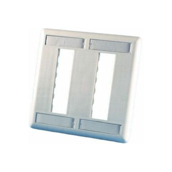 Ortronics 6-PORT FLUSH MOUNT UNLOADED, DOUBLE GANG TRACJACK, WHITE 40300555-88 - main