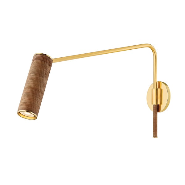 Hudson Valley Lighting Narragansett 4.75 in. Wall Sconce Aged Brass 2117-AGB - main